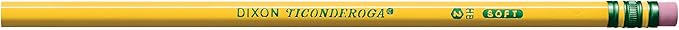 TICONDEROGA Wood-Cased Pencils, Unsharpened, 2 HB Soft, Yellow, 48 Count, 240 Packs, 11520 Total Pencils