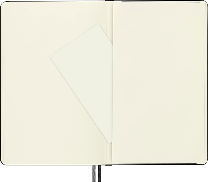 Moleskine Classic Expanded Notebook, Hard Cover, Large (5" x 8.25") Plain/Blank, Black, 400 Pages
