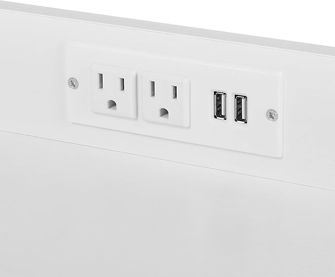 VECELO Large Printer Stand with Power Outlet, 3-Tier Rolling File Cabinet with Lockable Wheels, Heavy Duty Utility Table for Home Office, 18.9"x23.6"x30.2", White