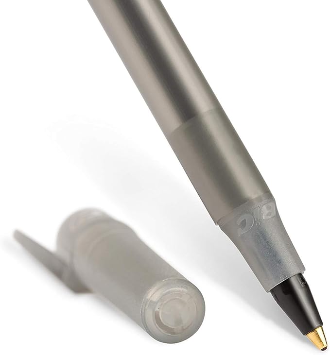 BIC Round Stic Xtra Life Pens, Medium Point 1.0 mm, 60 Black & 60 Blue Pens, Pack of 120