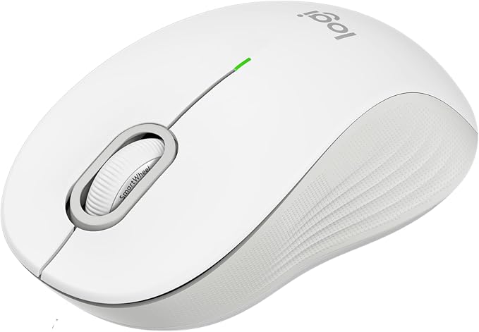 Logitech Signature M550 Wireless Mouse - for Small to Medium Sized Hands, 2-Year Battery, Silent Clicks, Bluetooth, Multi-Device Compatibility - Off White