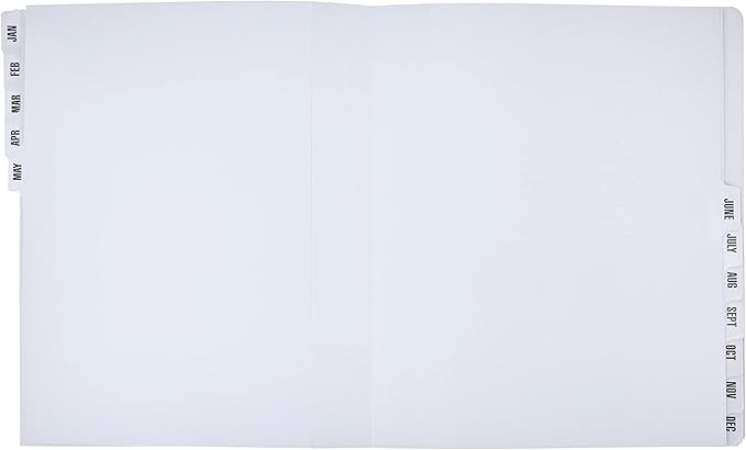 Smead Desk File/Sorter, Monthly (Jan-Dec), 12 Dividers, Letter Size, Dark Blue (89286) (Pack of 5)