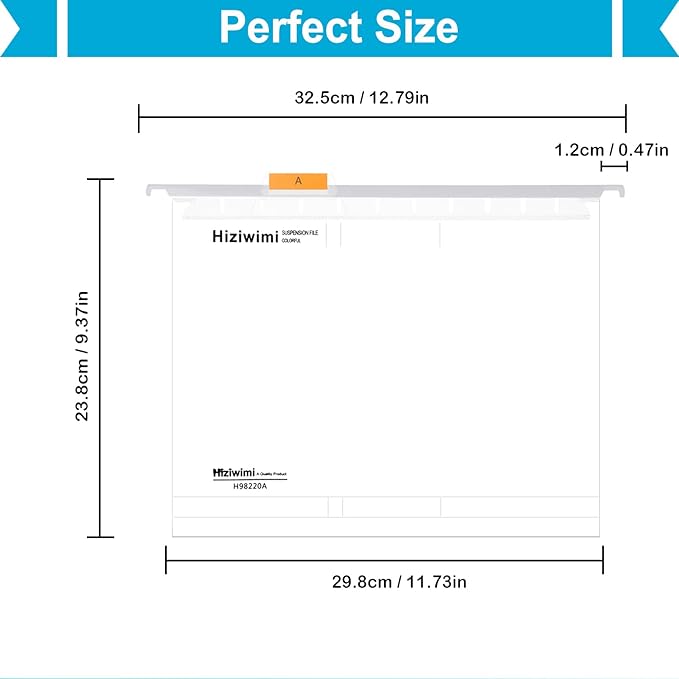 30 Pcs PP Hanging File Folders Letter Size,Transparent Hanging Folders with Tabs,File Folders for Filing Cabinet Hanging Files for Bulky Files,Medical Charts,Office AMD School Desktop File Storage