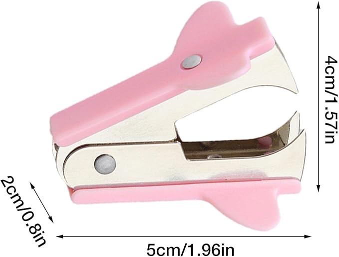 Pink Staple Remover Tool with Non-Slip Handle, Professional Grade for School, Office, Home Use, Stapler Removals Puller Tool