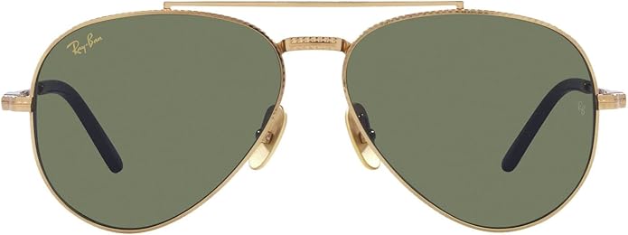 Ray-Ban Unisex Rb8225 Aviator Titanium Aviator Sunglasses