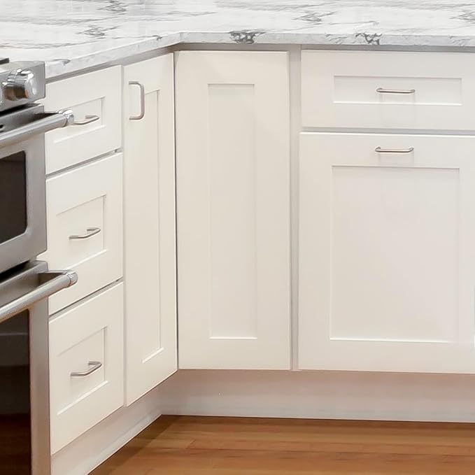 Design House Brookings Shaker Fully Assembled Wall Kitchen Cabinet W3336, 33 W x 12 D x 36 H, Painted White, Solid Wood, Design House, 569129