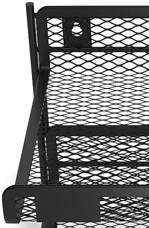 TRU RED Wire Mesh File Organizer, 3‑Compartment – Vertical Desktop Sorter for Files, Folders & Mail