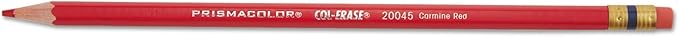 2 DOZEN: Prismacolor Col-Erase Erasable Colored Pencil Carmine Red