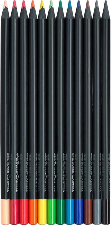 Faber-Castell Black Edition Colored Pencils, Classic, Easter Basket Stuffer Supplies