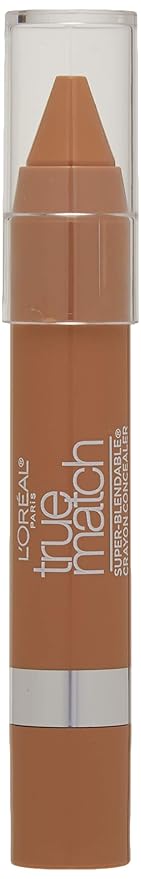 L'Oreal Paris True Match Super Blendable Crayon Concealer, Medium/Deep Warm, 0.1 oz.