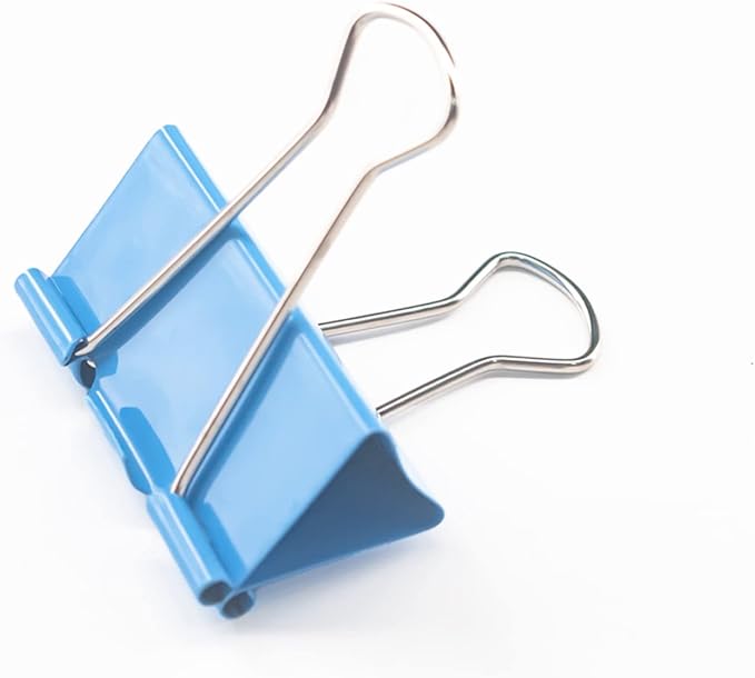 Large Binder Clips, 1.6 inch, 24 Pack, Colored Binder Clips, Paper Clamps Large Size for Office Supplies, 4 Vibrant Colors