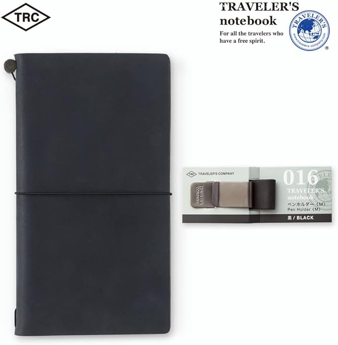 Traveler's Notebook Pen Holder M Black 016 14298006