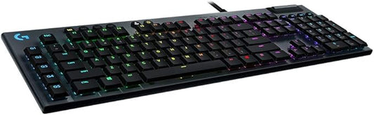 Logitech G815 LIGHTSYNC RGB Mechanical Gaming Keyboard, GL Linear (Renewed)