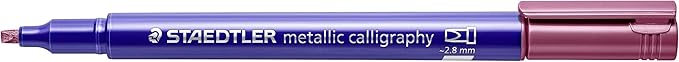 Staedtler metallic calligraphy markers, 10 metallic colours for light and dark paper, 8325 TB10