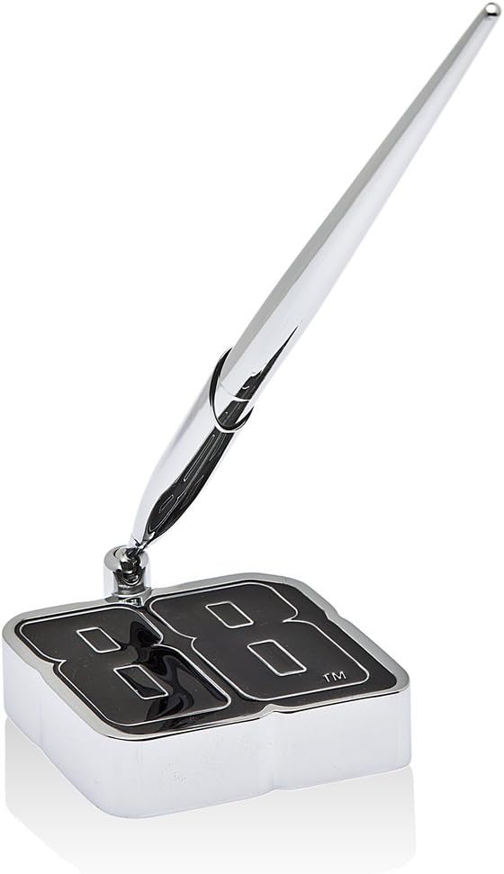 Godinger Pen Stand with Silver Pen - NASCAR Pen Holder - Office Supplies - Dale Earnhardt Jr. #88 Pen
