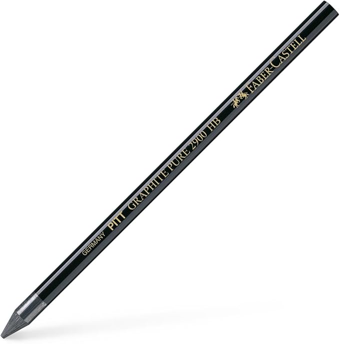 Faber-Castell PITT Graphite HB Pure Pencil, Green,Grey,Black