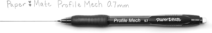 Paper Mate Profile Mech Mechanical Pencil 0.7mm #2 Pencil Lead Great for Office Supplies Classroom Supplies Drawing Pencils Sketching Pencils Black 12 Count