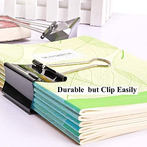Ufmarine Extra Large Binder Clips 2.4 Inch Length, Jumbo Binder Clips for Office (12 Pcs)