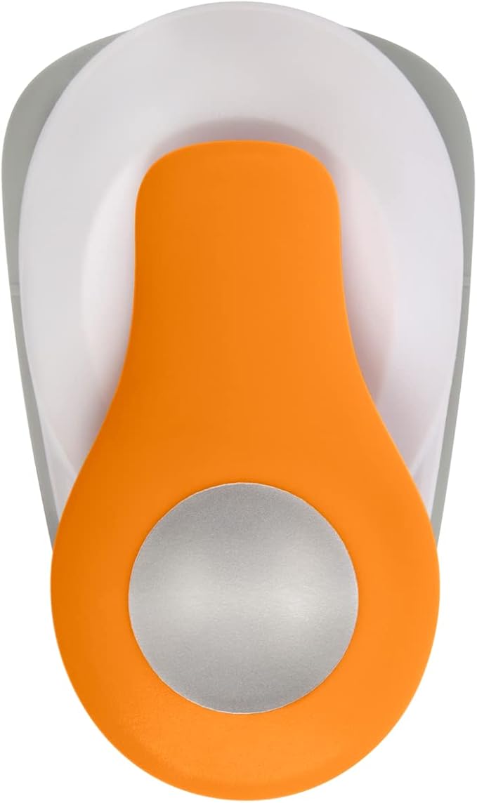 Fiskars X-Large Lever Punch Circle, Creates Clean 2" Punched-Out Designs for Scrapbooking & Card Making, Perfect for Paper Craft Windows & Embellishments, Manual Lever Operation, 2", Gray