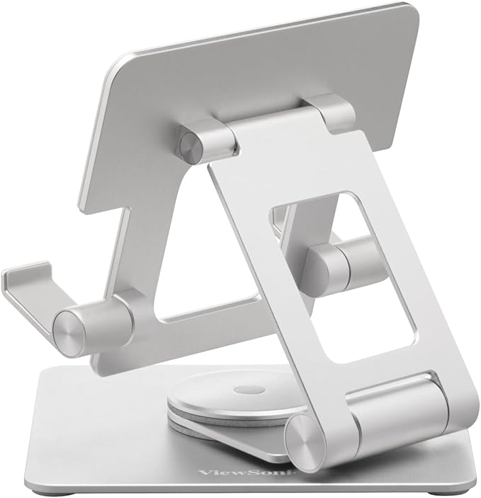ViewSonic LCD-STND-001 Portable Monitor Stand with 360 Swivel, Tilt, and Height Adjustment for Monitors up to 17 Inches