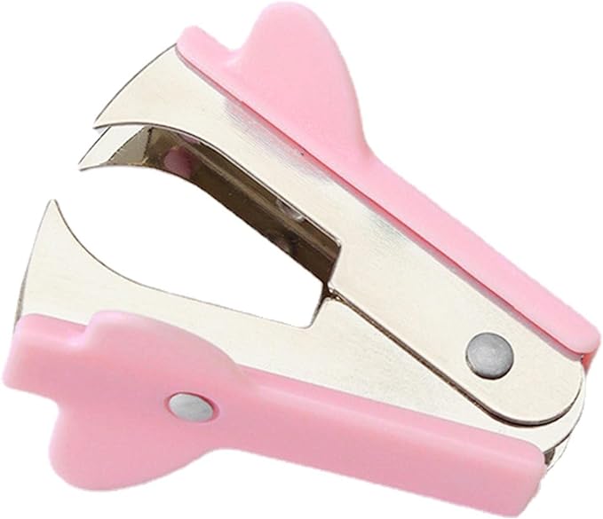 Pink Staple Remover, Staple Puller Tool, Modern Plastic Office School Supplies, Staple Removers