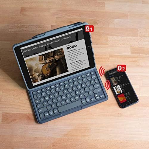 ZAGG Pro Keys Detachable Case and Wireless Keyboard for iPad Air 11" (M3)/ (M2)/ 10.9" (Gen 4, Gen 5) - Bluetooth Pairing, Backlit Laptop-Style Keys, Apple Pencil Holder, Black