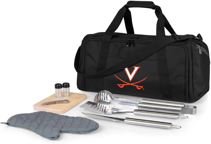 PICNIC TIME NCAA BBQ Kit Cooler Tote with Barbecue & Accessories