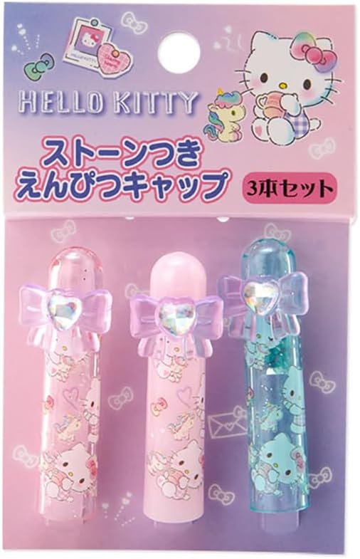 Sanrio 566004 Pencil Cap, Hello Kitty, Hello Kitty, 0.6 x 0.55 x 1.8 inches (1.5 x 1.4 x 4.5 cm), Kids Learning Stationery, Character 566004