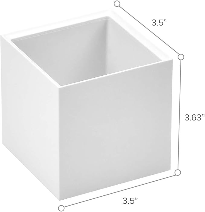 Bostitch Office Konnect Pencil Cup Desk Organizer, Pen Cup, White (Pack of 2)