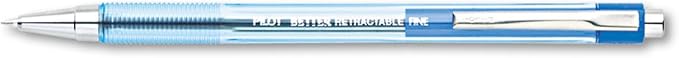 PILOT The Better Ball Point Pen Refillable & Retractable Ballpoint Pens, Fine Point, Blue Ink, 12-Pack (30001)