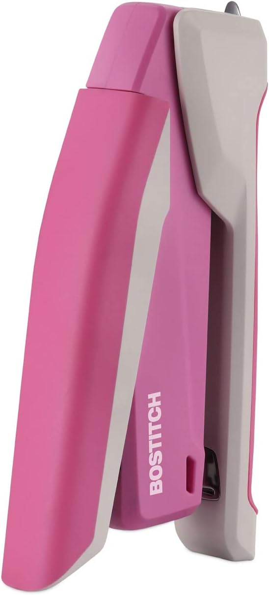 PaperPro-Bostitch 1188 inCOURAGE Stapler, 20-Sheet Capacity, Pink/White