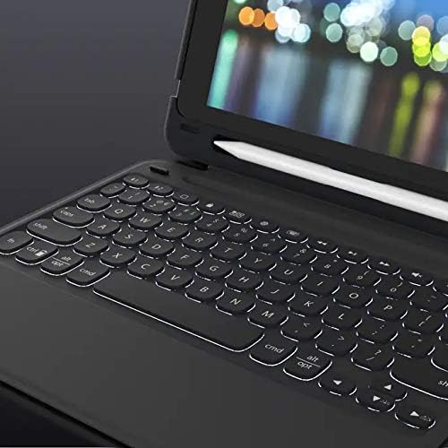 ZAGG Slimbook Go | iPad Keyboard Case for 9.7-Inch iPad (2018, 2017) | Ultra-Slim & Light | Rotatable | Detachable | Pair 2 Devices | Bluetooth Wireless | Backlit 7 Color (Black)