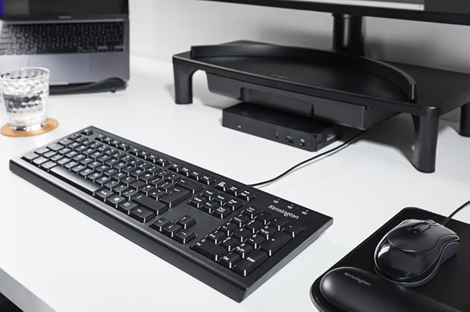 Kensington Wired Valu Keyboard, QWERTY Keyboard,104-Key, Black (K72391WW)