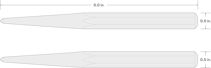 TEKTON 1/2 Inch Center Punch | 66085 | Made in USA