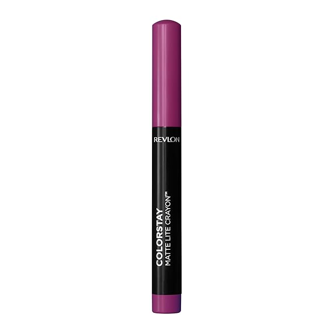 REVLON ColorStay Matte Lite Crayon Lipstick with Built-in Sharpener, Smudge-proof, Water-Resistant Non-Drying Lipcolor, 005 Sky High, 0.049 oz