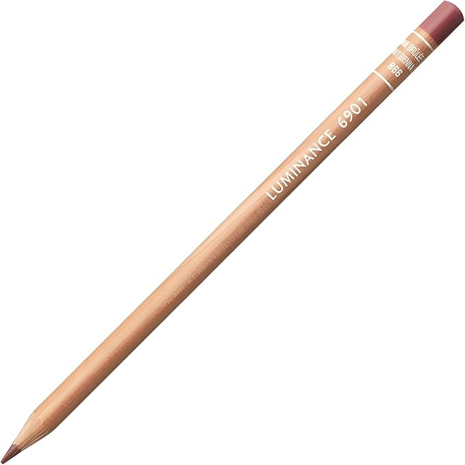 Caran d'Ache Luminance 6901 Color Pencil, 866 Burnt Sienna 50%, (6901.866)