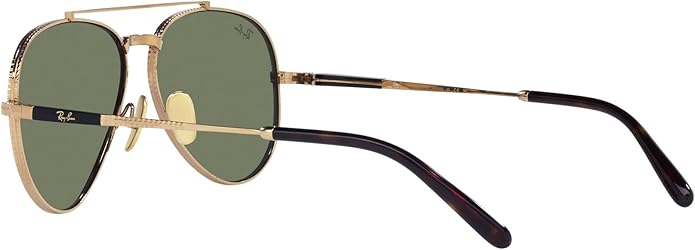 Ray-Ban Unisex Rb8225 Aviator Titanium Aviator Sunglasses