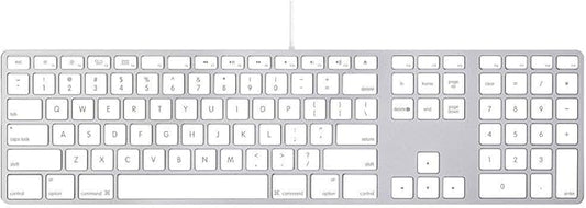 Apple Wired Keyboard with Numeric Keypad Compatible with Mac OS X v.10.6.8 & later Versions (MB110LL/B) (Renewed)