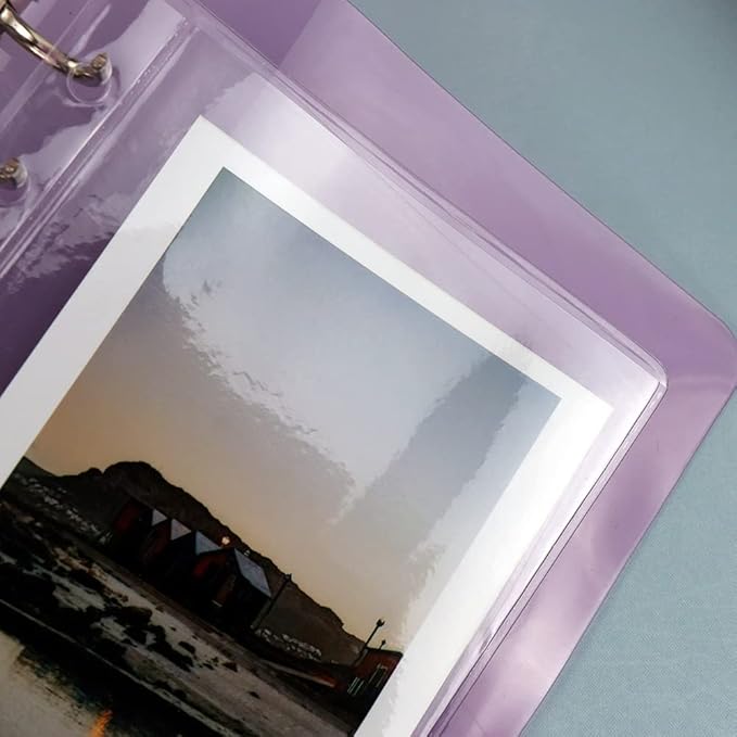 12 Pack A6 Size Clear Sheet Protectors 3.4 x 6.3 Inch Plastic Sleeves Page Protectors Top Loading Paper Protector for 6 Ring Binders, Acid-Free, Archival Safe for Documents and Photos