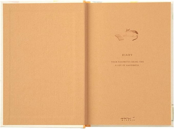 DESIGNPHIL Midori 12878006 Cat-Pattern Diary