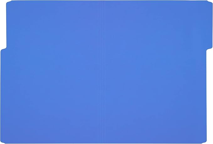 Amazon Basics 3 Tab Heavyweight Manila File Folders, Letter Size, Assorted Colors, Pack of 400