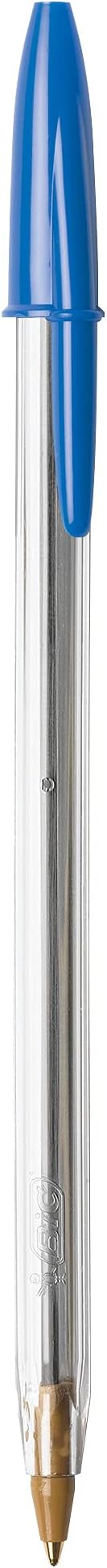 BIC Cristal Xtra Smooth Blue Ballpoint Pens, Medium Point (1.0mm), 12-Count Pack, Extra Smooth and Reliable Ballpoint Pens (Pack of 2)