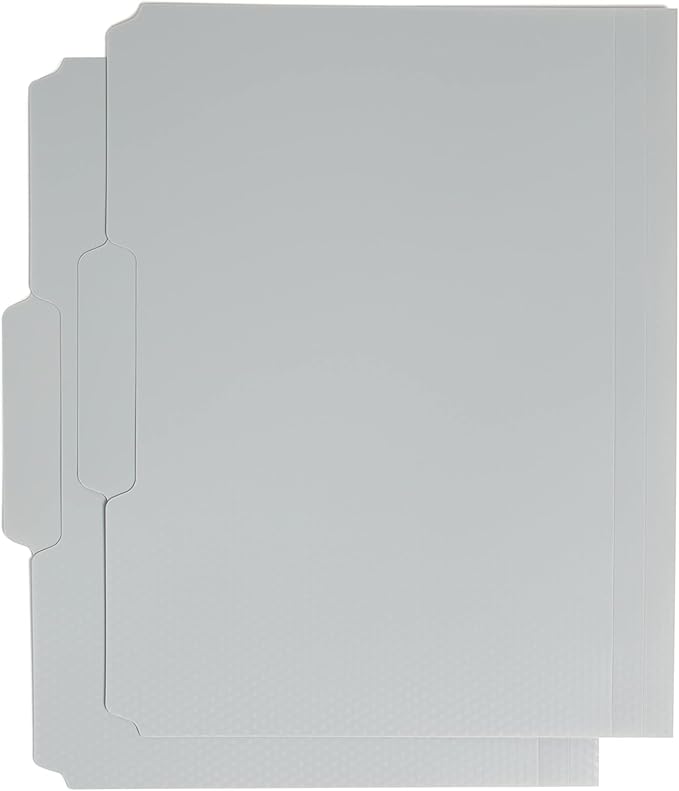 U Brands Fashion File Folders, 1/3-Cut Tabs in Assorted Positions, Letter Size, Office Supplies, 6 Count (Poly)