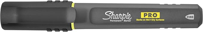 Sharpie Pro Permanent Markers, Fine Point, Assorted Colors, 4 Count - Built Jobsite Tough, Durable, Rugged, Anti-Roll