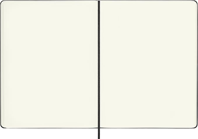 Moleskine Classic Notebook, Extra Large, Plain, Black, Hard Cover (7.5 x 10)