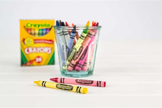 Crayola Crayons, Bulk School Supplies For Kids, 24 Count Crayon Box (Pack Of 6), Assorted Colors
