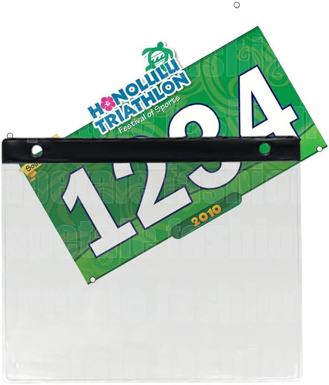 Clear Bib Boards Sleeves Protector for Runners,Race Bib Vinyl Holder,Race Bib Display Vinyl Protector Sheets, Marathon Running Bib Sheet Protector