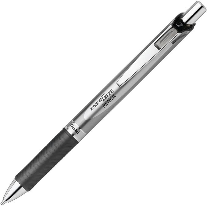 Pentel EnerGize Automatic Pencil with Lead and Erasers, 0.7mm, Assorted, 2 Pack (PL77LEBP2)