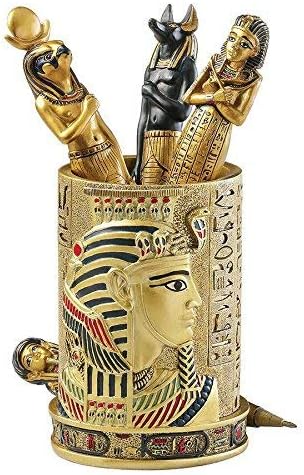 Design Toscano QL1244 Egyptian Pharaoh Pen Vessel,full color