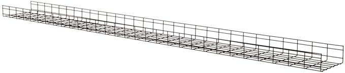 Tripp Lite Wire Mesh Cable Tray Management Organization, Ideal for Industrial & Data Centers, 2 Pack, 12 inches x 4 inches x 5 Feet / 300 x 100 x 1500 millimeters, 5-Year Warranty (SRWB12410X2STR)